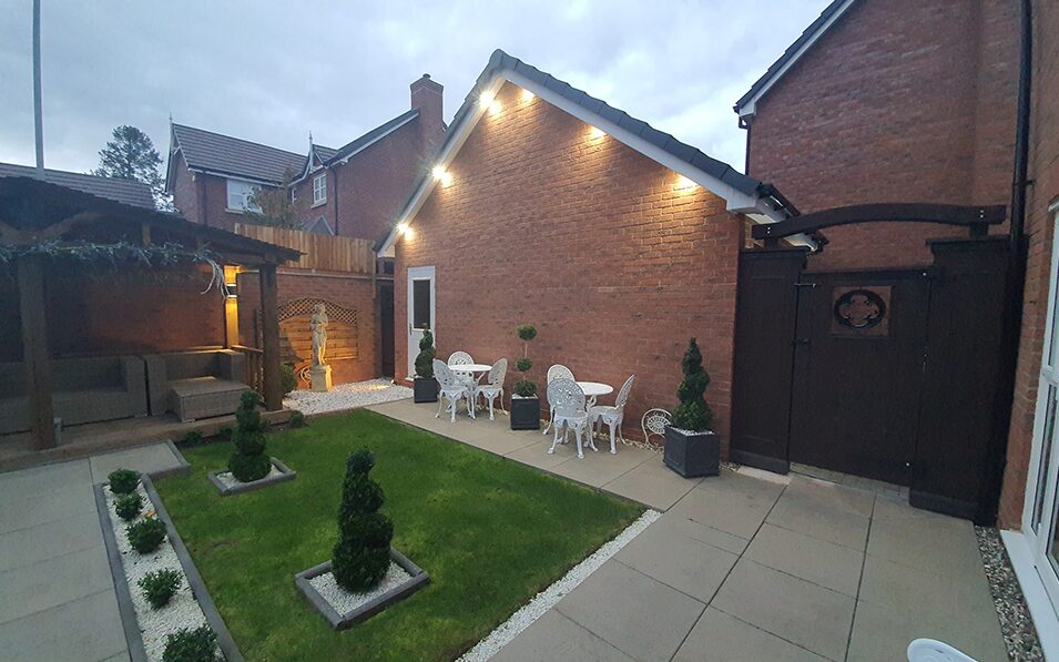 Outdoor lighting work by Kore Electrical